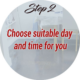 choose suitable day and time for you